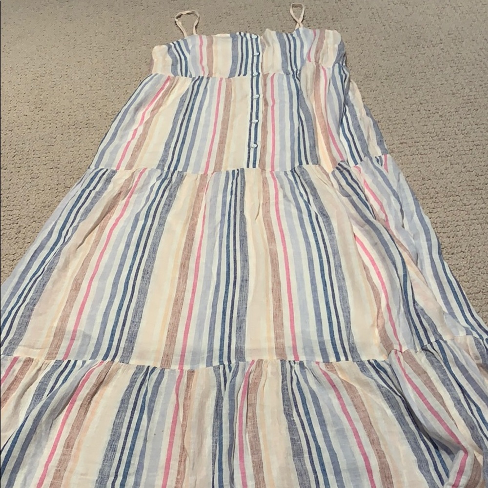 Splendid vertically stripped maxi dress XS